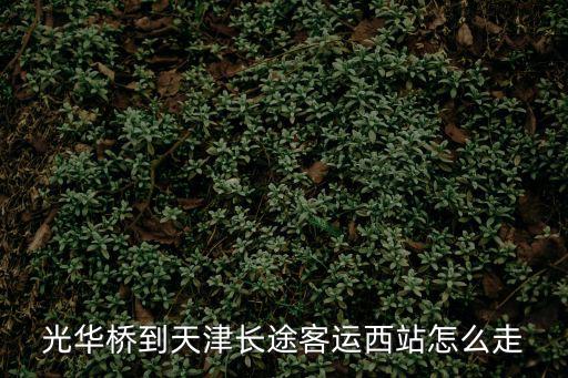 光華橋到天津長(zhǎng)途客運(yùn)西站怎么走