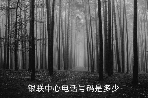 云閃付電話，銀聯中心電話號碼是多少
