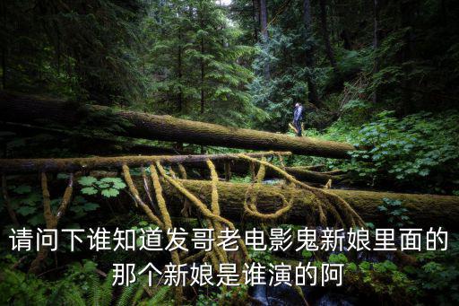 請問下誰知道發哥老電影鬼新娘里面的那個新娘是誰演的阿