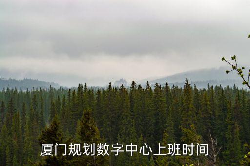 廈門規(guī)劃數(shù)字中心上班時間