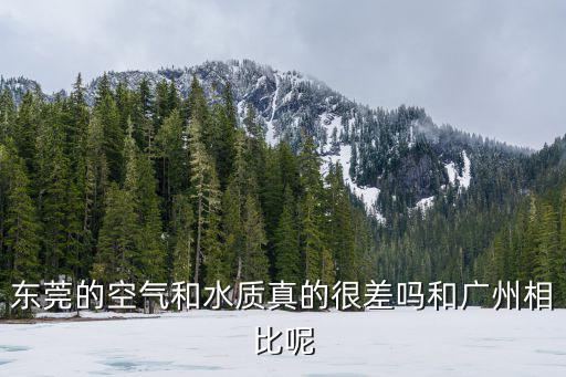 東莞的空氣和水質真的很差嗎和廣州相比呢