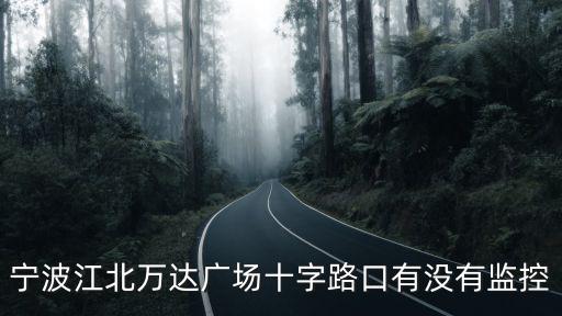 寧波江北萬達廣場十字路口有沒有監控