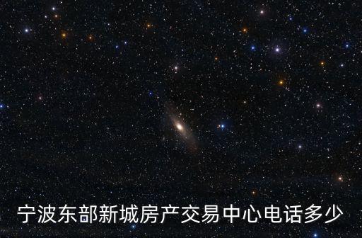 寧波東部新城房產交易中心電話多少