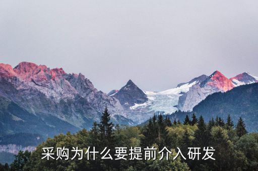 采購為什么要提前介入研發