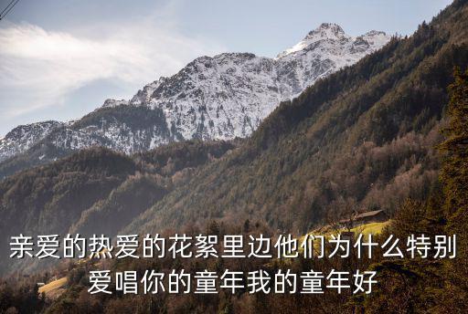 親愛(ài)的熱愛(ài)的花絮里邊他們?yōu)槭裁刺貏e愛(ài)唱你的童年我的童年好