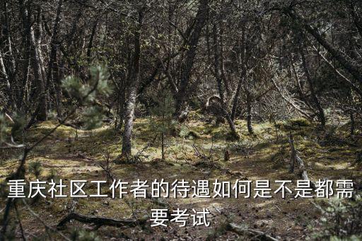 重慶社區工作者的待遇如何是不是都需要考試
