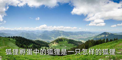 狐貍孵蛋中的狐貍是一只怎樣的狐貍