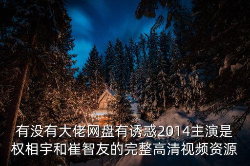 有沒有大佬網(wǎng)盤有誘惑2014主演是權相宇和崔智友的完整高清視頻資源