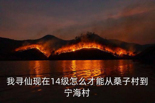 我尋仙現(xiàn)在14級怎么才能從桑子村到寧海村