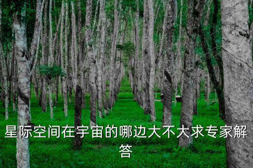 星際空間在宇宙的哪邊大不大求專家解答
