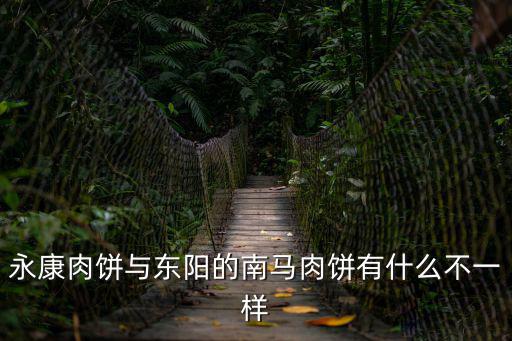 永康肉餅與東陽的南馬肉餅有什么不一樣