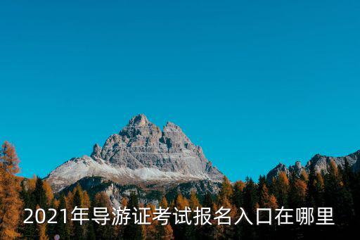 2021年導游證考試報名入口在哪里