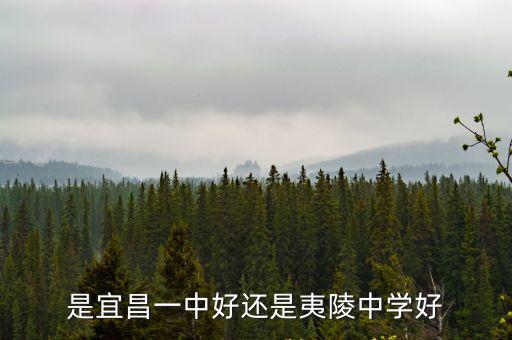 是宜昌一中好還是夷陵中學好