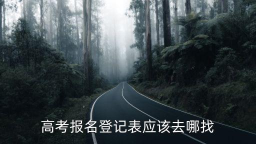 高考報名登記表應該去哪找