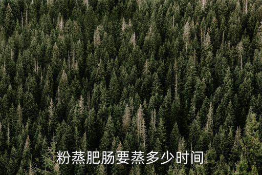粉蒸肥腸要蒸多少時間