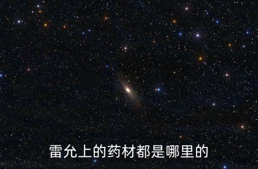 雷允上的藥材都是哪里的