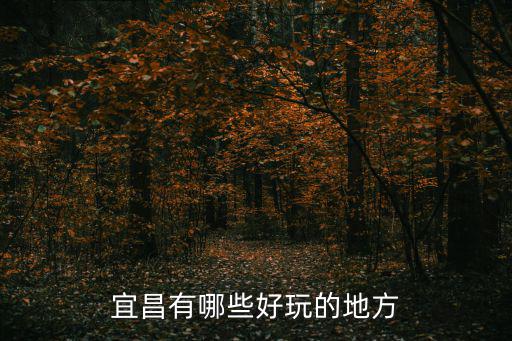 宜昌有哪些好玩的地方