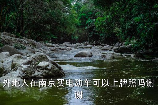 外地人在南京買電動車可以上牌照嗎謝謝