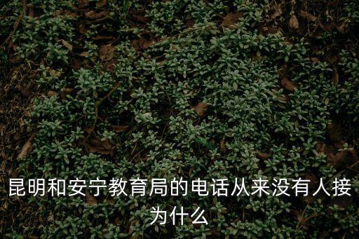 昆明和安寧教育局的電話從來沒有人接為什么