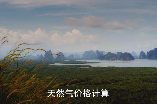 天然氣價格計算