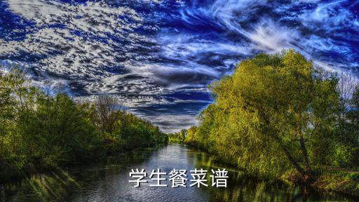 學(xué)生餐菜譜