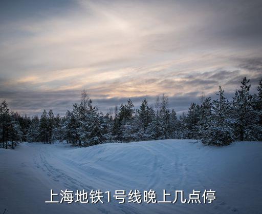 上海地鐵1號線晚上幾點停