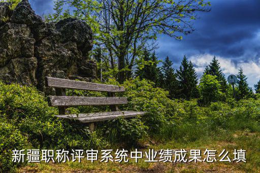 新疆職稱評審系統中業績成果怎么填