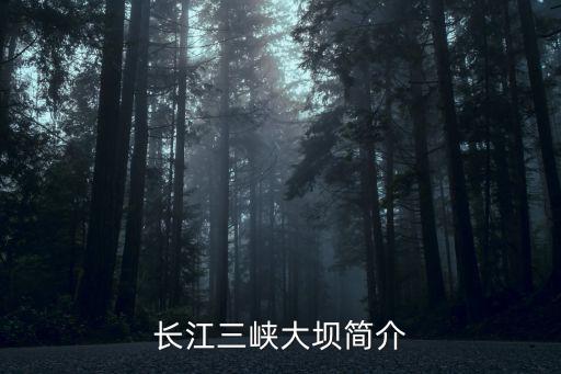 長江三峽大壩簡介