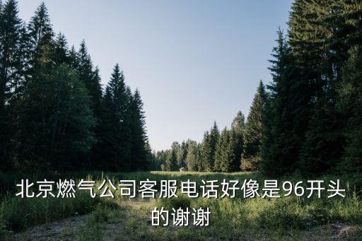 北京燃氣公司客服電話好像是96開頭的謝謝