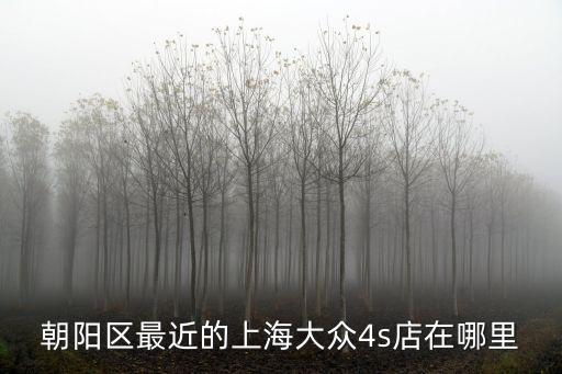 朝陽區最近的上海大眾4s店在哪里