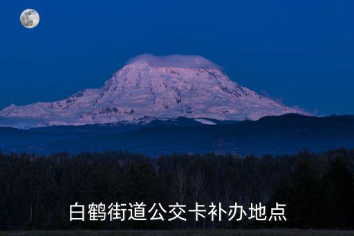 白鶴街道公交卡補辦地點