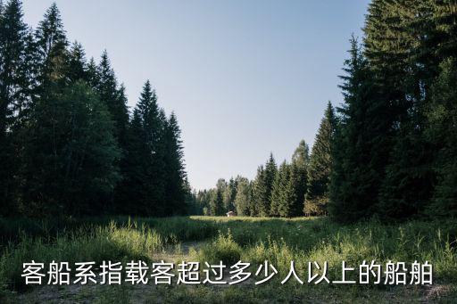 客船系指載客超過多少人以上的船舶