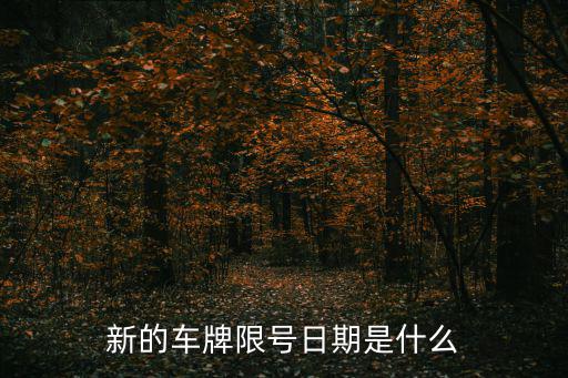 新的車牌限號日期是什么