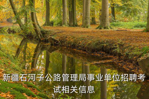 新疆石河子公路管理局事業(yè)單位招聘考試相關(guān)信息