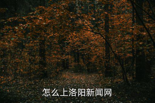 怎么上洛陽新聞網