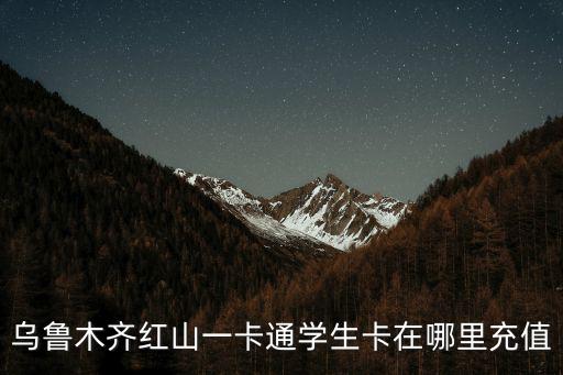 烏魯木齊紅山一卡通學生卡在哪里充值