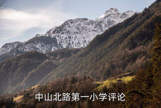 中山北路第一小學評論