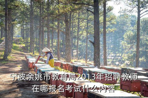 寧波余姚市教育局2013年招聘教師在哪報名考試什么內(nèi)容