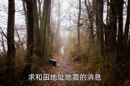 和田地震，求和田地址地震的消息