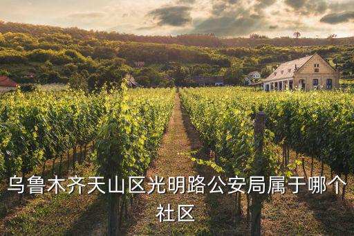 烏魯木齊天山區光明路公安局屬于哪個社區