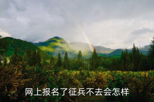 網(wǎng)上報名了征兵不去會怎樣