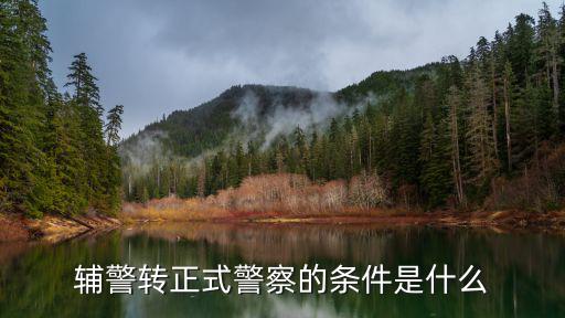 輔警轉(zhuǎn)正式警察的條件是什么