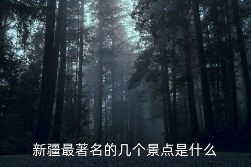 新疆最著名的幾個(gè)景點(diǎn)是什么