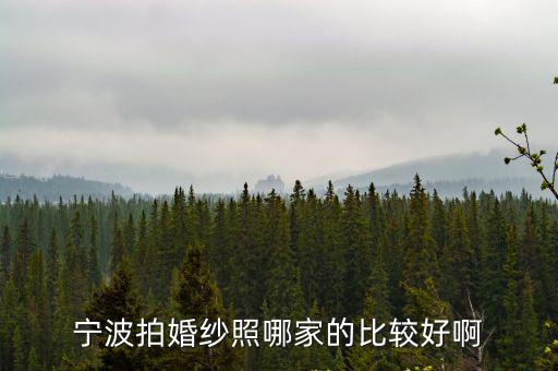 寧波拍婚紗照哪家的比較好啊
