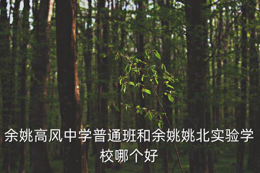 余姚高風中學普通班和余姚姚北實驗學校哪個好