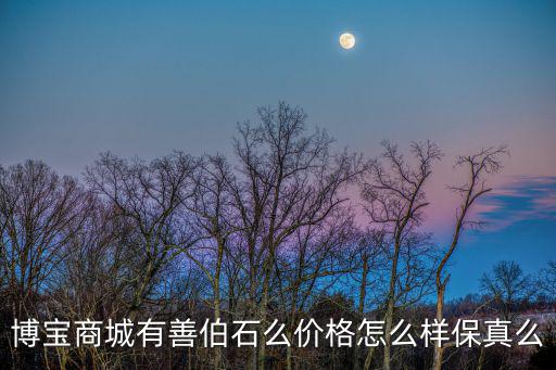 博寶商城有善伯石么價格怎么樣保真么