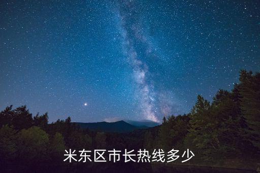 米東區市長熱線多少