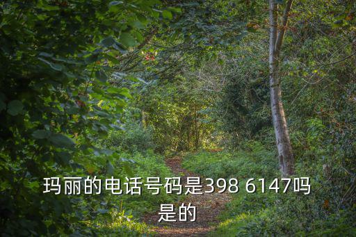 瑪麗的電話號(hào)碼是398 6147嗎是的