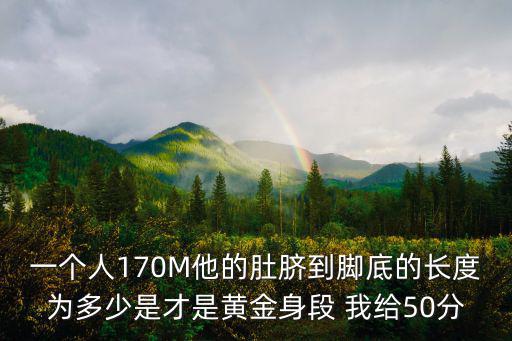 一個人170M他的肚臍到腳底的長度為多少是才是黃金身段 我給50分