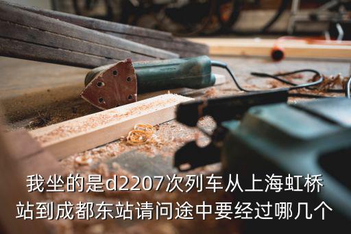 我坐的是d2207次列車從上海虹橋站到成都東站請問途中要經過哪幾個